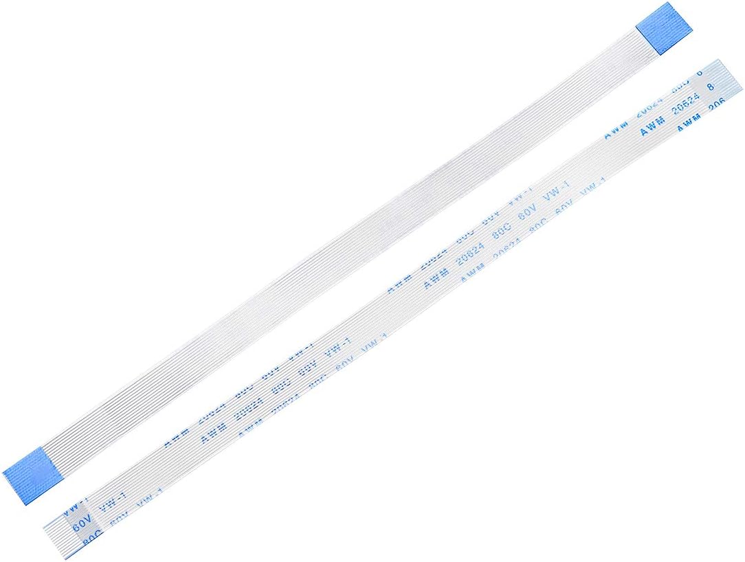 sourcing map Flexible Flat Cable, 14 Pins 0.5mm Pitch 150mm FPC FFC Flexible Ribbon Cable for LCD TV DVD Player Laptop 5Pcs (A Type)