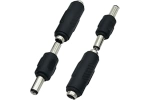 AILTECK 12V 5.5 x 2.1mm Female to Female DC Power Connector Adapter, Male to Male Power Plug Jack for Led Strip Light CCTV Camera