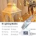 Joomer 12ft x 5ft 360 LED Christmas Net Lights,8 Modes Low Voltage Mesh Fairy String Lights for Christmas Trees, Bushes, Wedding, Garden, Outdoor Decorations (Transparent Wire)(Warm White)