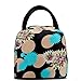 Chrysansmile Fashion Lunch Bag Tote for Women Work Travel Make Up Bag Diaper Organizer Bag - Pink Flower