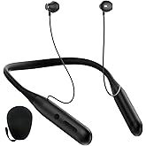 ZXQ Wireless Bluetooth Neckband Headphones 100 Hours Long Playtime,Around The Neck Bluetooth Earbuds with Microphone,Waterproof Sport Earphone,Over The Neck Headset with Storage Case