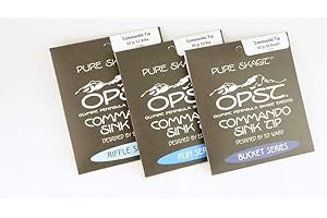OPST Pure Skagit Commando Micro Tips, 7.5ft, 8lb, Blue, Single Strand, Sink Tip, Fly Fishing Line