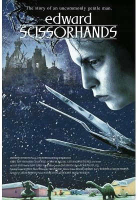 (24x36) Edward Scissorhands Movie (Johnny Depp, Snow) Poster Print
