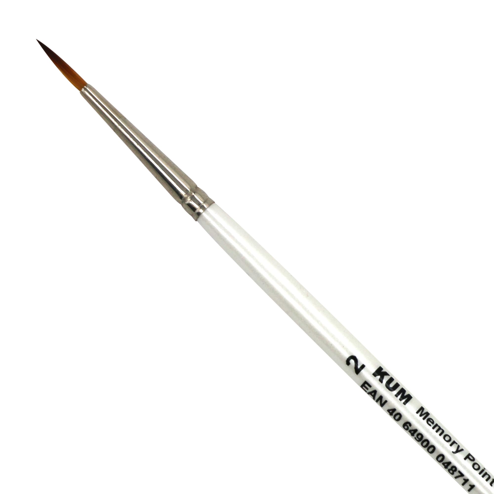 Kum 511.36.11-Memory Point Brushes, MemTip Pin RS #2, Round Tip, Pack of 1, Synthetic, White — image 1