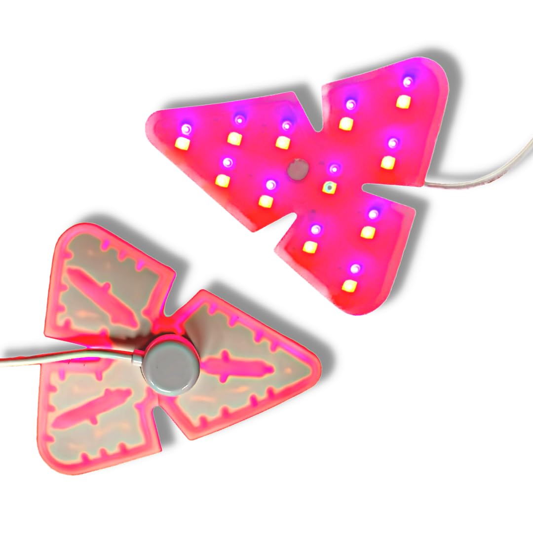 Lustre ClearSkin 3XPRESS Beauty Patches Triangle Shape - Targeted Red & Blue LED Light Therapy Patches for Face & Body