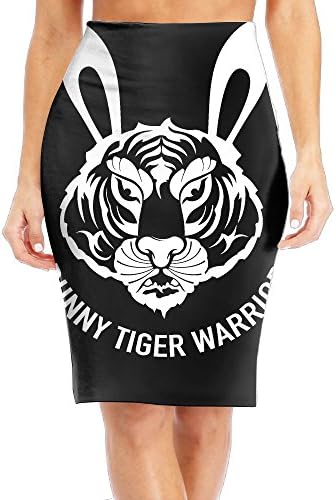 Womens Slim Long Sleeve Printing Skirtbunny Tiger Warrior Classic Skirt