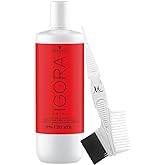 Igora Royal 6% 20 Volume Developer 1 Liter and M Hair Designs Tint Brush/Comb (Bundle 2 items)