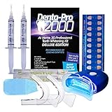 Denta-Pro 2000 Stay At Home 3-D Teeth Whitening Kit Deluxe Edition with Bonus Items Included