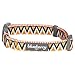 Blueberry Pet 8 Patterns Elite Basic Dog Collar with Flame Stitch and Henley Stripes, Neck 14.5