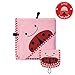 Skip Hop Zoo Baby Infant and Toddler Soft Cotton Hooded Bath Towel and Mitt Washcloth Set, Two Pieces, Multi, Livie Ladybug