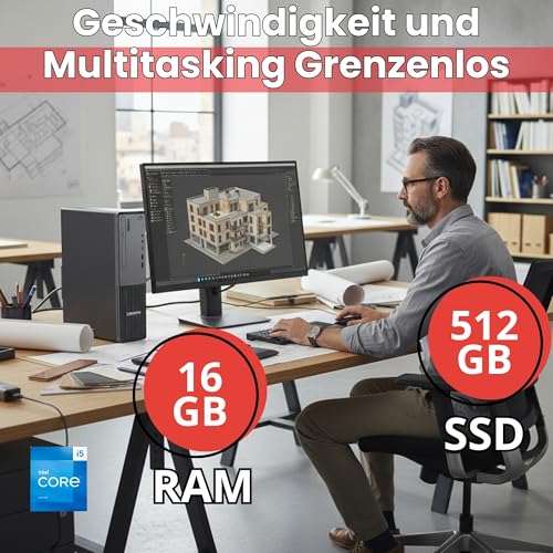 Lenovo Bundle PC Gen5 SFF + ThinkVision Monitor 27″ IPS 100 Hz | Intel Core i5-13420H, 2026 16GB RAM ddr5, 512GB SSD, Windows 11 Pro, Full HD Monitor Docking Station 10 in 1 36 Months Warranty
