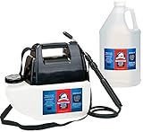 Bare Ground Bolt BGBPS-1C Fast-Acting CaCl2 Ice Melt Liquid with Battery Powered Sprayer, 128 oz (1 Gallon)