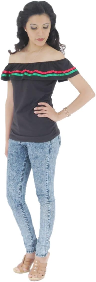 Womens Mexican Fiesta Blouse - Perfect for Women, Ladies and Teens