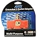 Axis YLCT-10 3-Outlet Heavy-Duty Grounding Adapter