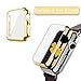 Watch Series 2 Case 42mm, 2win2buy Full Cover for Apple Watch Series 2/Nike Case Slim Hard PC Plated Protective Bumper Cover with 0.2mm Shockproof Sheld Guard Screen Protector for iWatch 2016, Gold