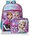 Disney Girls' Frozen Backpack with Lunch, Purple
