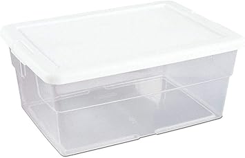 sterilite white tote