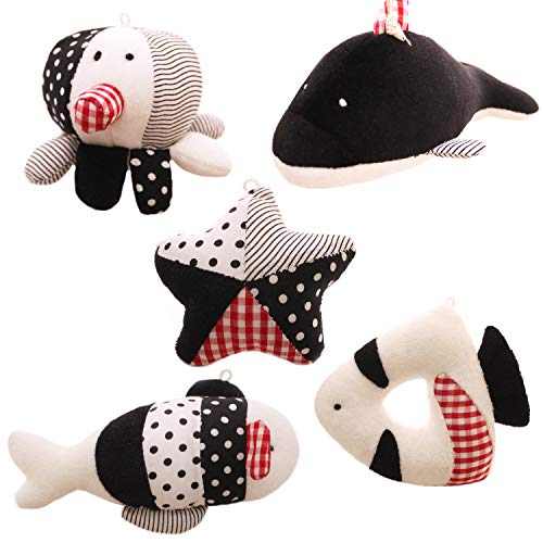 SHILOH Baby Infant Crib Stroller DIY Mobile Hanging Dolls Set 5 PCS (Sea Animals)