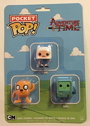 Funko Pocket Pop Adventure Time Finn Jake BMO Vinyl Figure 3 Pack