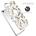 BENTOBEN iPod Touch 5 Case,iPod Touch 6 Case,Hybrid Solid PC Back Cover Soft TPU Bumper Cute Pineapple Pattern Shockproof Heavy Duty Protective Case Cover for iPod Touch 5th/6th Generation,White/Gold