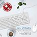 Macally USB Wired Keyboard and Mouse Combo with 2 Port USB Hub & Apple Shortcut Keys for Mac and Windows PC (MKEYXU2COMBO)