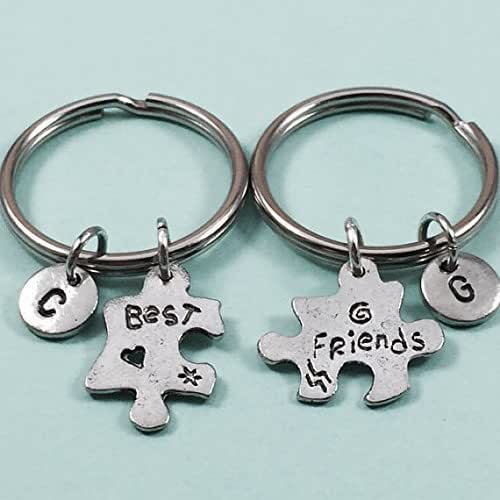 Best friend keychain, friend keychain, bff keychain