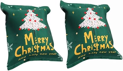 Tovagliolo Albero Di Natale.Holibanna Contenitore Per Tovaglioli Di Stoffa Con Motivo Ad Albero Di Natale Con Coperchio Per Scatola Di Fazzoletti Di Natale Da 2 Pezzi Amazon It Fai Da Te