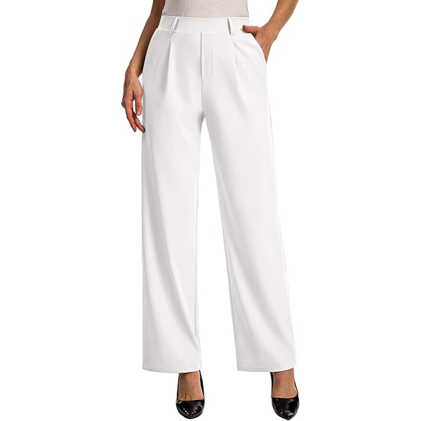 knee length dresses for ladies Ladies' Premium Lower Rise Tailored Front Pants #4403 – Fabian Group main image 1