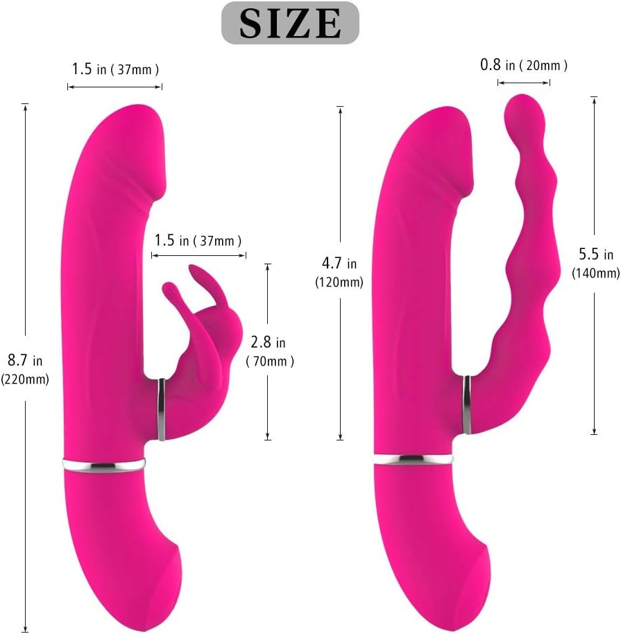 Muu2020 10 Speeds Rotating Versatility Wand Thrusting Monster Fluttering Rabbit Body Msaager - Big Size Women