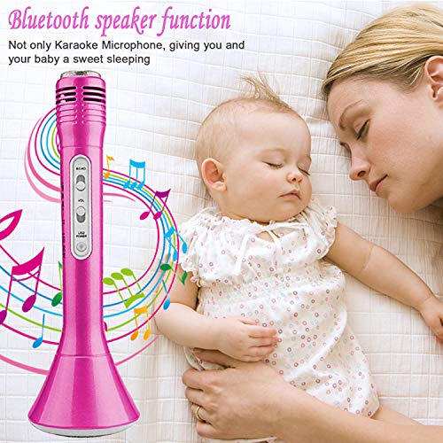 image for iGeeKid Kids Wireless Karaoke Microphone with Speaker Colorful LED Lig