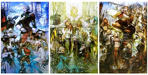 CGC Huge Poster GLOSSY FINISH - Final Fantasy XIV SET - Playstation PS4 PC - FXIVSET1 (24" x 36" (61cm x 91.5cm))