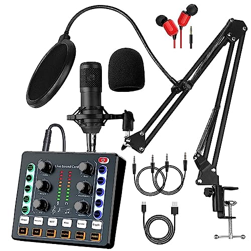 Sktome Podcast Equipment Bundle, BM800 Recording Studio Package With