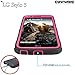 COVRWARE Iron Tank case Compatible with LG Stylo 3 / Stylo 3 Plus with Built-in Screen Protector Heavy Duty Full-Body Rugged Holster Armor Cover Brushed Metal Texture Design Belt Clip Kickstand, Pink