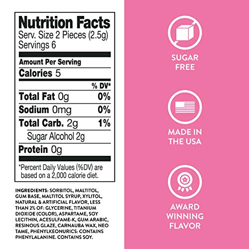 Project 7 Sugar Free Gum Long Lasting Gourmet Bubble Gum Low Carb