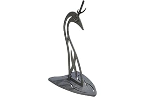 Skull Hooker Table Hooker Powder Coated Steel Trophy Mount - Perfect Kit for Table Display of Taxidermy Deer Antlers and Other Skulls - Available in Graphite Black and Robust Brown