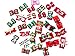 yagopet 20pcs/10pairs Dog Hair Bows Rubber Bands Christmas Dog Bows for Holidays Festival Rhinestone Pearls Dog Bows Pet Dog Grooming Bows Dog Hair Accessories