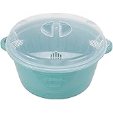 Bronkeeper Microwave Steamer for Vegetables, Microwave Cookware with Lid, 2.5L Capacity, Perfect Cooker Bowl for Steaming Bro