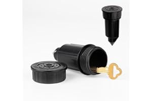 BARGIFTS Fake Sprinkler Key Hider Diversion Safe,Decoration Safe Holder For Outdoor,Hide A House Spare Key