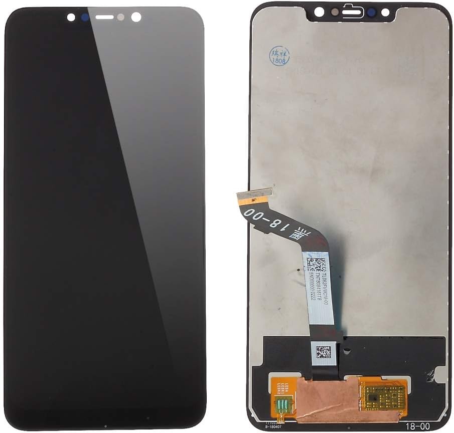 Screencart LCD Mobile Display Touch Screen Digitizer Assembly for Xiaomi Mi Poco F1/ Pocophone F1 M1805E10A 6.18'' IPS Display - Black (Black)
