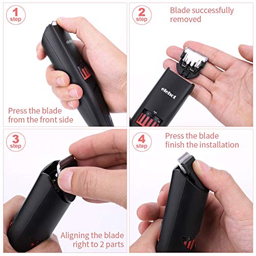 ELEHOT Beard Trimmer Hair Clippers Cordless with Adjustable Blade Combs