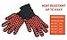 Barbecue Grilling Cooking Gloves w/ Fingers Doopo- 932°F Extreme Heat Resistant, Fire & Cut Resistant Level 4 Protection Oven Mitts - 14