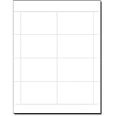 Amazon.com : Plain Grey Name Badge Inserts 2.25 x 3.5-8 per Page ...