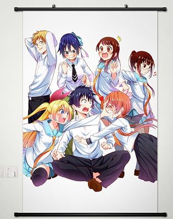 Nisekoi Home Decor Anime Wall Scroll Poster Fabric Painting Key Roles 031 S