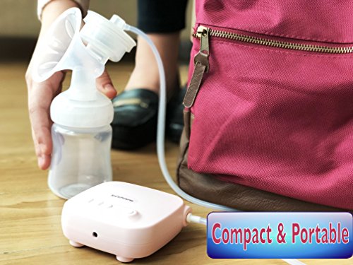 Portable Electric Breast Pump - Compact, Easy to Operate Single Pump for travel. Multiple Settings for Comfort & Effective Milk Flow. USB Powered, Ultra-Light, Ideal for Travel