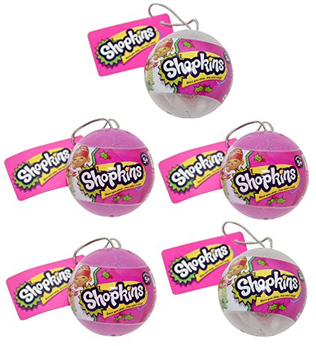 5 Shopkins Christmas Bauble Toy