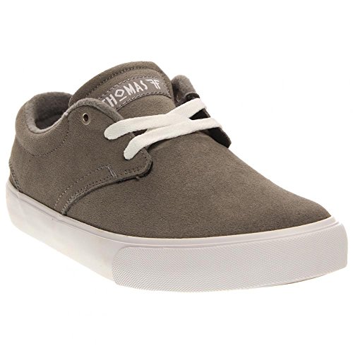 Fallen Men's Spirit Skate Shoe, Cement Grey/White, 10.5 M US