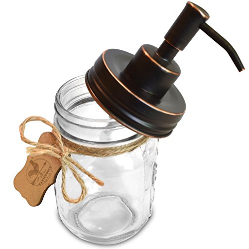 image for Premium Home Quality Premium Rustproof Stainless Steel Mason Jar Soap 