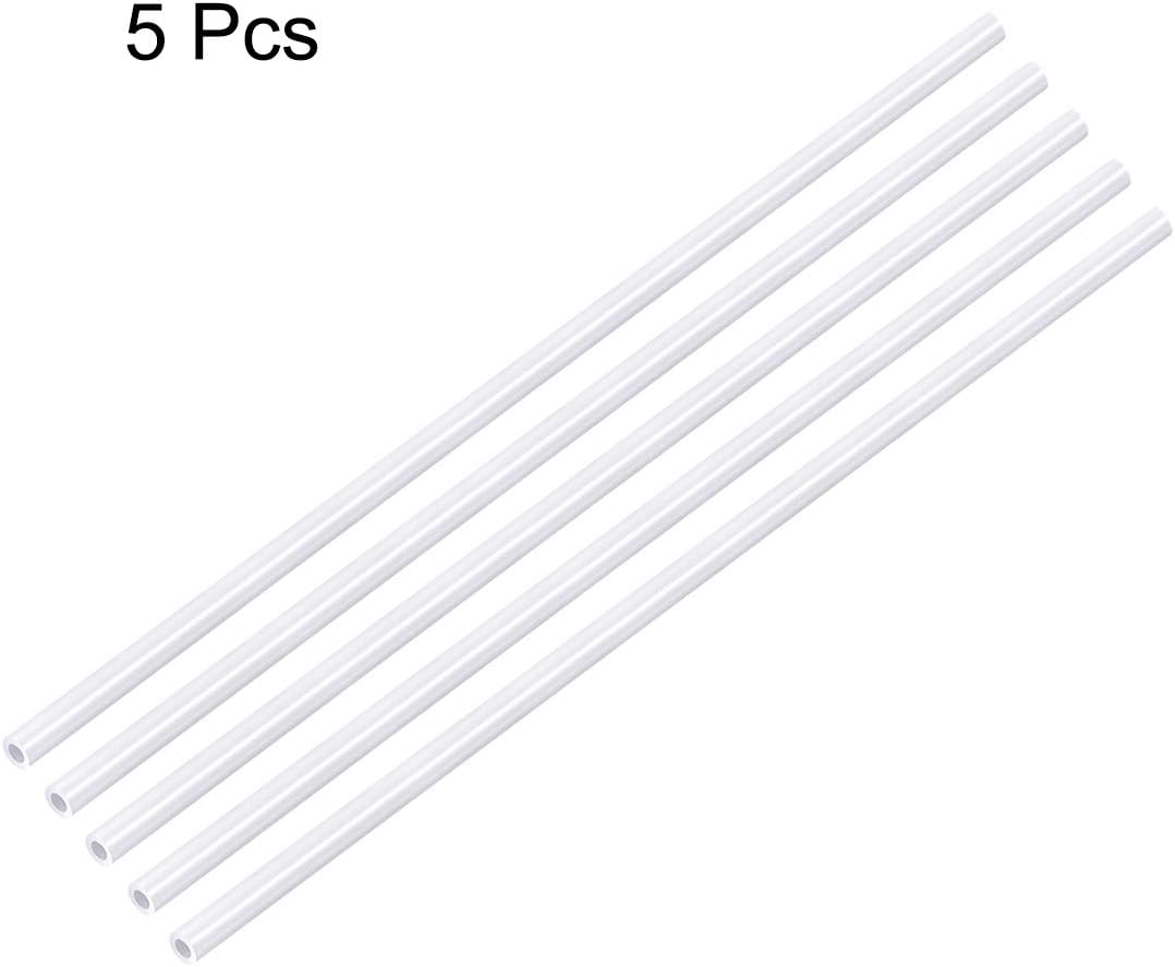 sourcing map 5pcs ABS Model Round Tubing, 2mm OD 0.5m Length, White, 2mm x 0.5M,5pcs - Image 4