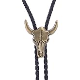 HUABOLA CALYN Native American Bolo tie Rodeo Cowboy Leather Necktie Western Bolo ties for Men Women Necktie for Concert Fans