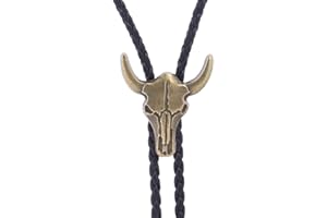 HUABOLA CALYN Native American Bolo tie Rodeo Cowboy Leather Necktie Western Necklace Costume Accessories for Men Women